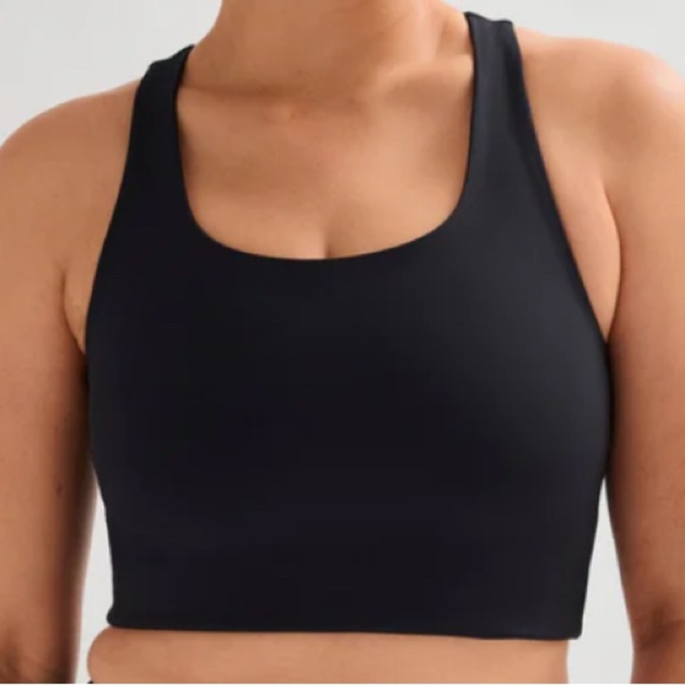 Girlfriend Collective Black Paloma Racerback Sports Bra